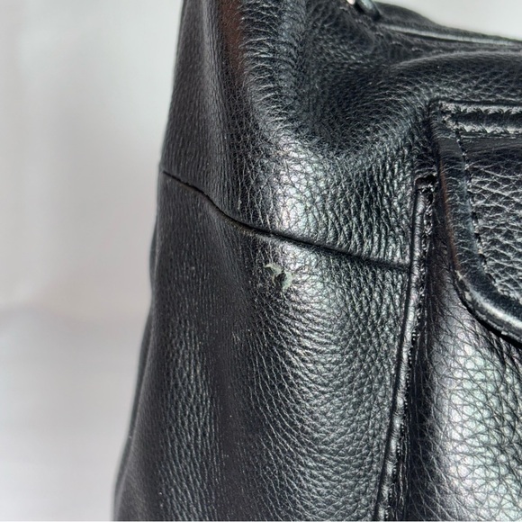 Vintage Fossil 75082 Black Pebble Leather Front Pocket - Picture 3 of 13